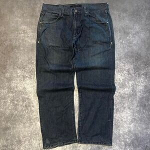 Y2K Sean John Baggy Jeans Men's 40 x 32 Wide Leg Dark Wash
